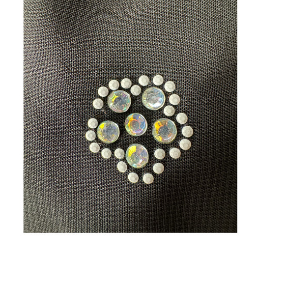 D-Signed Disney Girls Black with Pearl/Sequin Flower Skirt - Size Large - Picture 7 of 7